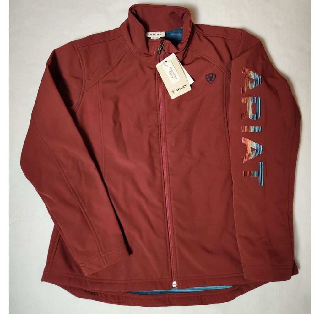 Ariat Logo Softshell Jacket Women's XL Wind & Water Resistant